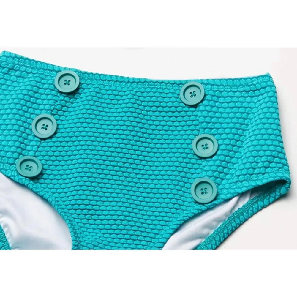 Heart and Harmony High Waist Hipster Bottom Bikini Swimsuit bottoms NEW Size 16
